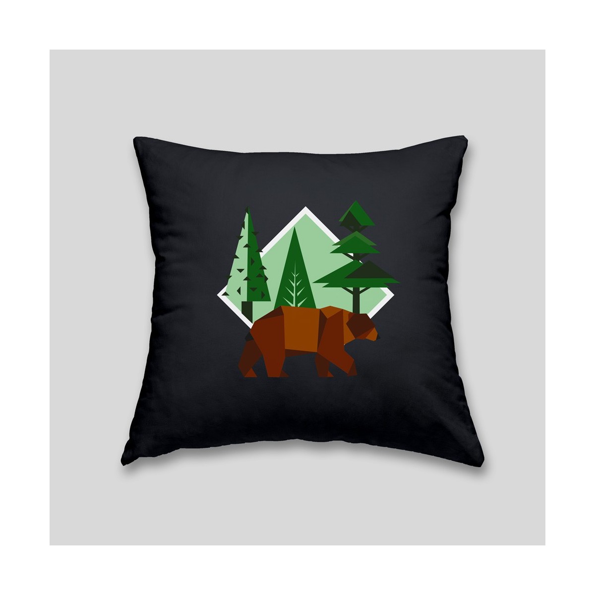 Coussin ours brun